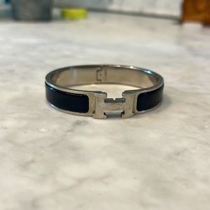HERMES Clic H bracelet | Black - Size pm (small)